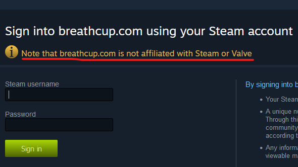 Holiday Steam Scam – “Breathcup”